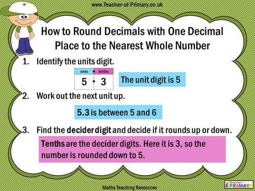 Rounding Decimals - Year 4 | Teaching Resources