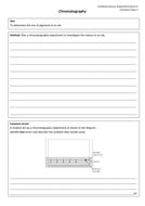 chromatography experiment aqa