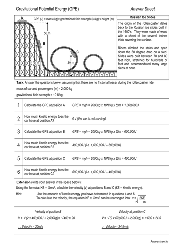 Gravitational Potential Energy | Teaching Resources