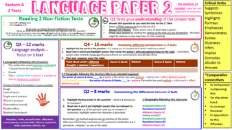 AQA English Language Paper 2 Section A Revision Mat ...