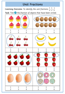 fractions year 2 free worksheets unit fractions by