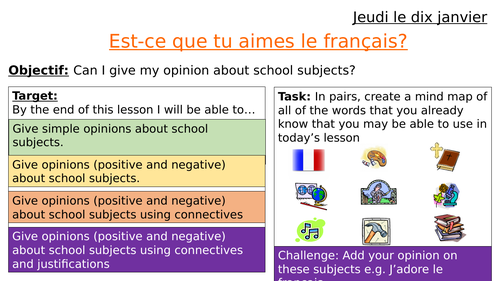 what does homework means in french