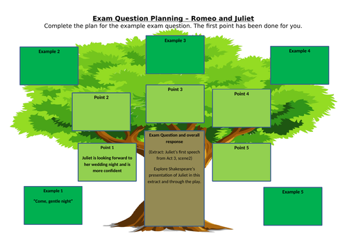 Romeo and Juliet exam plan