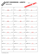 Metric Unit Conversion Worksheet | Teaching Resources