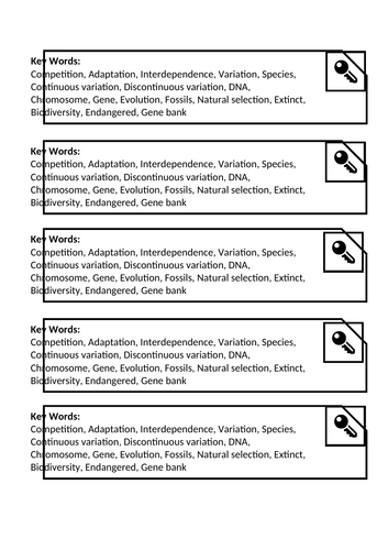KS3 Biology Topic sheets - Based on "Activate" | Teaching Resources