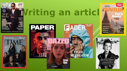 Writing Articles