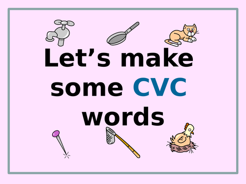 CVC Words - Have Fun Making Words with Interactive Sounds