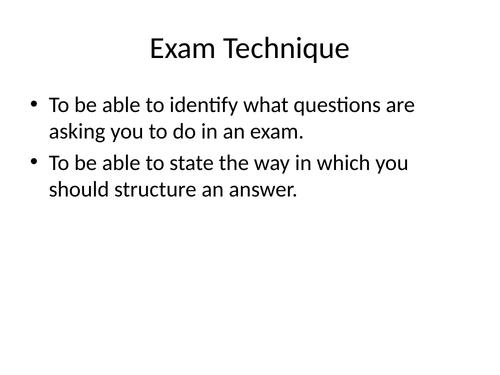 Exam Technique in Science Prompts