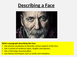 Old man description creative writing picture