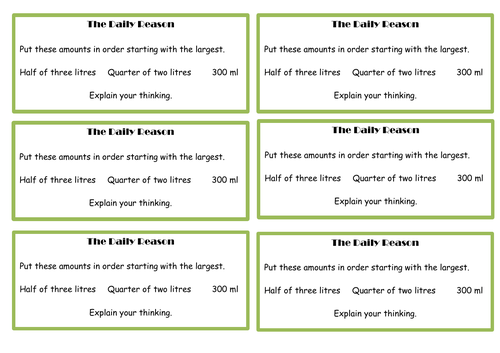 Year 4 - Measure anchor tasks and questions | Teaching Resources