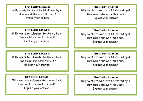 Year 4 - Multiplication and Division anchor tasks and questions ...