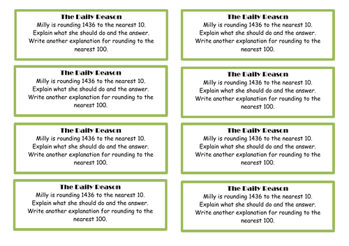 Year 4 - Rounding anchor tasks and questions | Teaching Resources