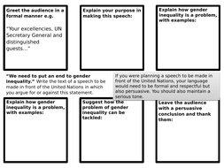 gender equality speech ks3 writing worksheet