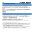 literature review cheat sheet