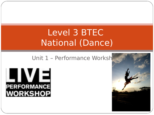 QCF - Unit 1 - Performance Workshop