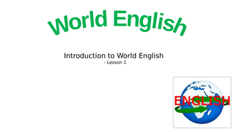 A Level English Language World English - 