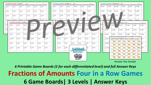 Fractions Of Amounts Games Teaching Resources