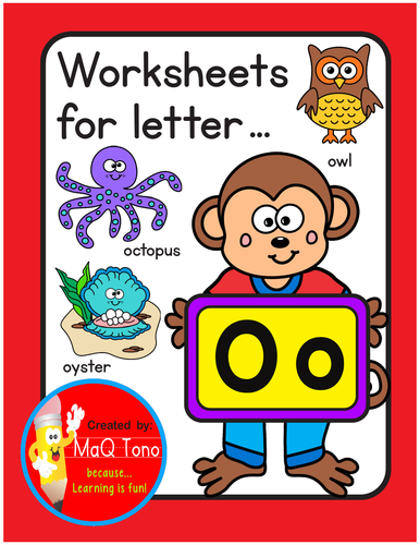 Letter Oo Letter of the Week Activity Worksheets | Teaching Resources