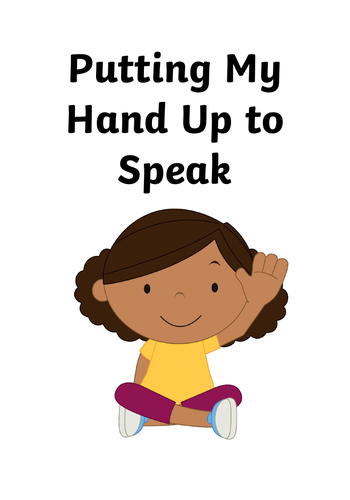 Putting my Hand up to Speak Social Story | Teaching Resources