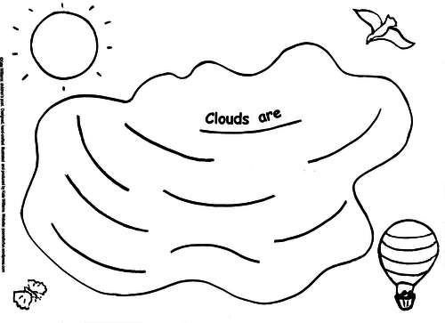 Simple picture-poem to write - Clouds are...