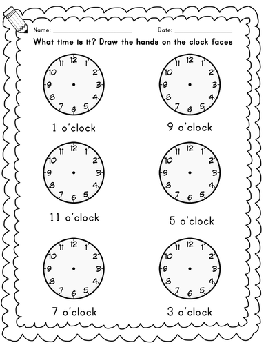 oclock and half past time worksheets teaching resources