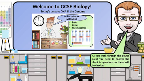 AQA KS4 GCSE Biology (Science) DNA & the Genome Lesson & Activities ...