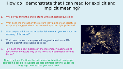 English Language Non-Fiction Language Analysis - Key Extracts ...
