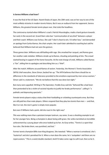 English Language Non-Fiction Language Analysis - Key Extracts ...