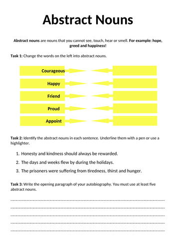 Abstract Nouns