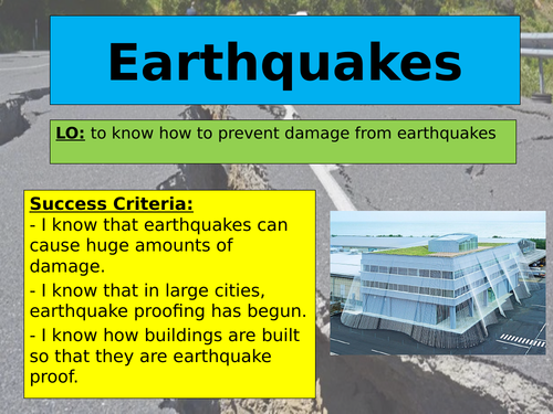 earthquake case study ks2