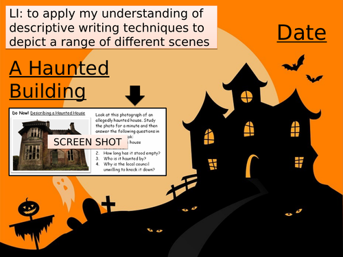 creative writing of haunted house