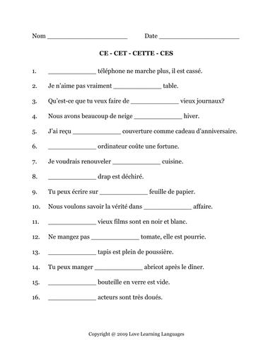 french-demonstrative-adjectives-worksheet-or-quiz-teaching-resources