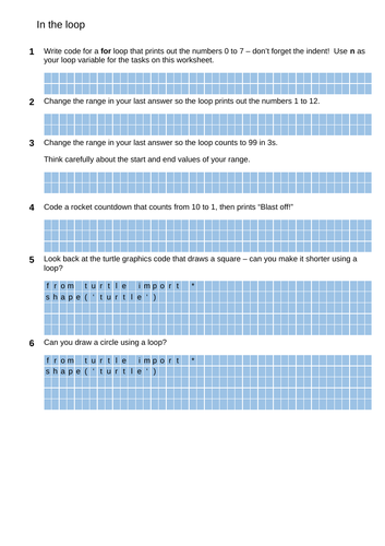 Programming - (Textual) Python: Lesson 5 Loops, Print