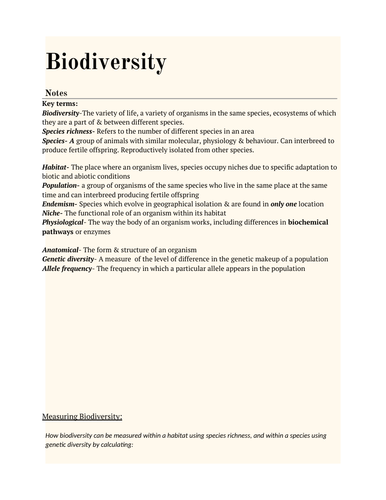 as-edexcel-biology-paper-2-teaching-resources