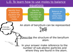GCSE Chemistry Using masses to balance equations | Teaching Resources