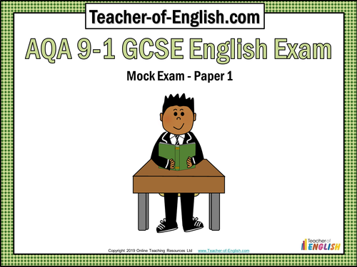 AQA GCSE English Paper 1 Mock Exam | Teaching Resources