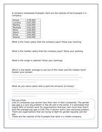Averages Problem Solving in Context | Teaching Resources