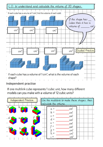 volume problem solving year 6