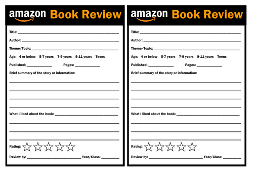 book review examples for amazon