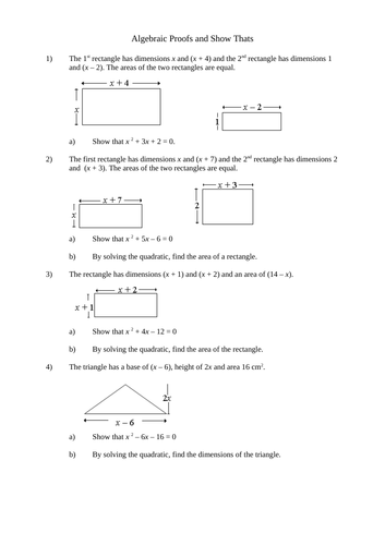 GCSE Higher Algebra Revision | Teaching Resources