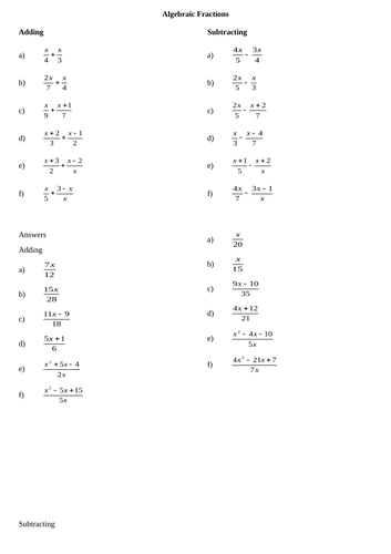 GCSE Higher Algebra Revision | Teaching Resources