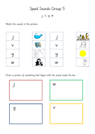 Speed Sounds - Set 1, 2, 3 - Phonics Worksheets - Read Write Inc by Mr ...