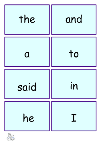 Year 1 High Frequency Word Cards | Teaching Resources