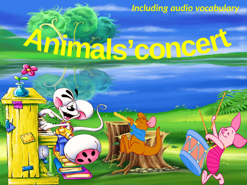 Animals concert. Listening game.