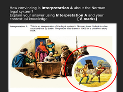 norman legal system pptx aqa gcse lessons revision village england town church history mb