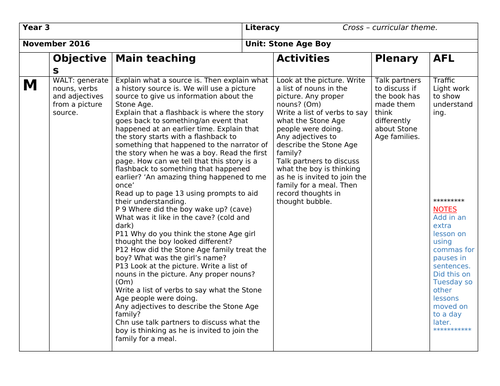 Activities for Stone Age Boy Lower KS2 Literacy/English | Teaching