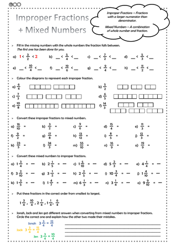 improper-fractions-and-mixed-numbers-differentiated-worksheets-ks2-teaching-resources