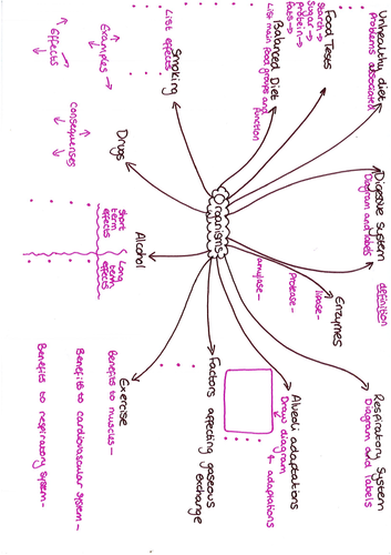 Yr 8 Organisms Revision Mat