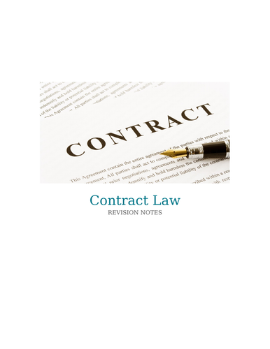 basic-contract-law-revision-teaching-resources