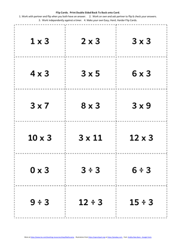 Multiplication and Division Year 3 Differentiated Challenges ...